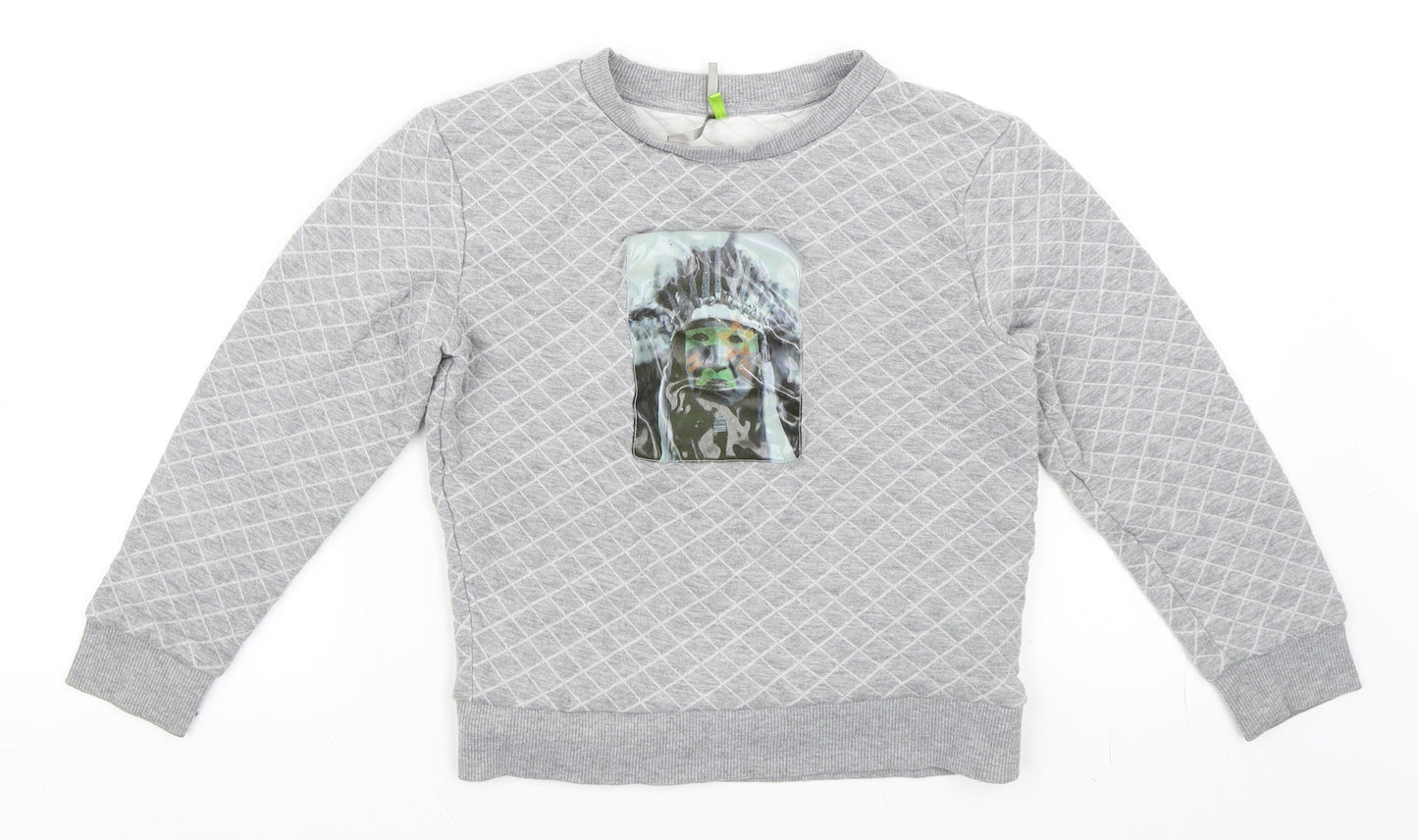 Preworn Girls Grey   Pullover Sweatshirt Size 10 Years