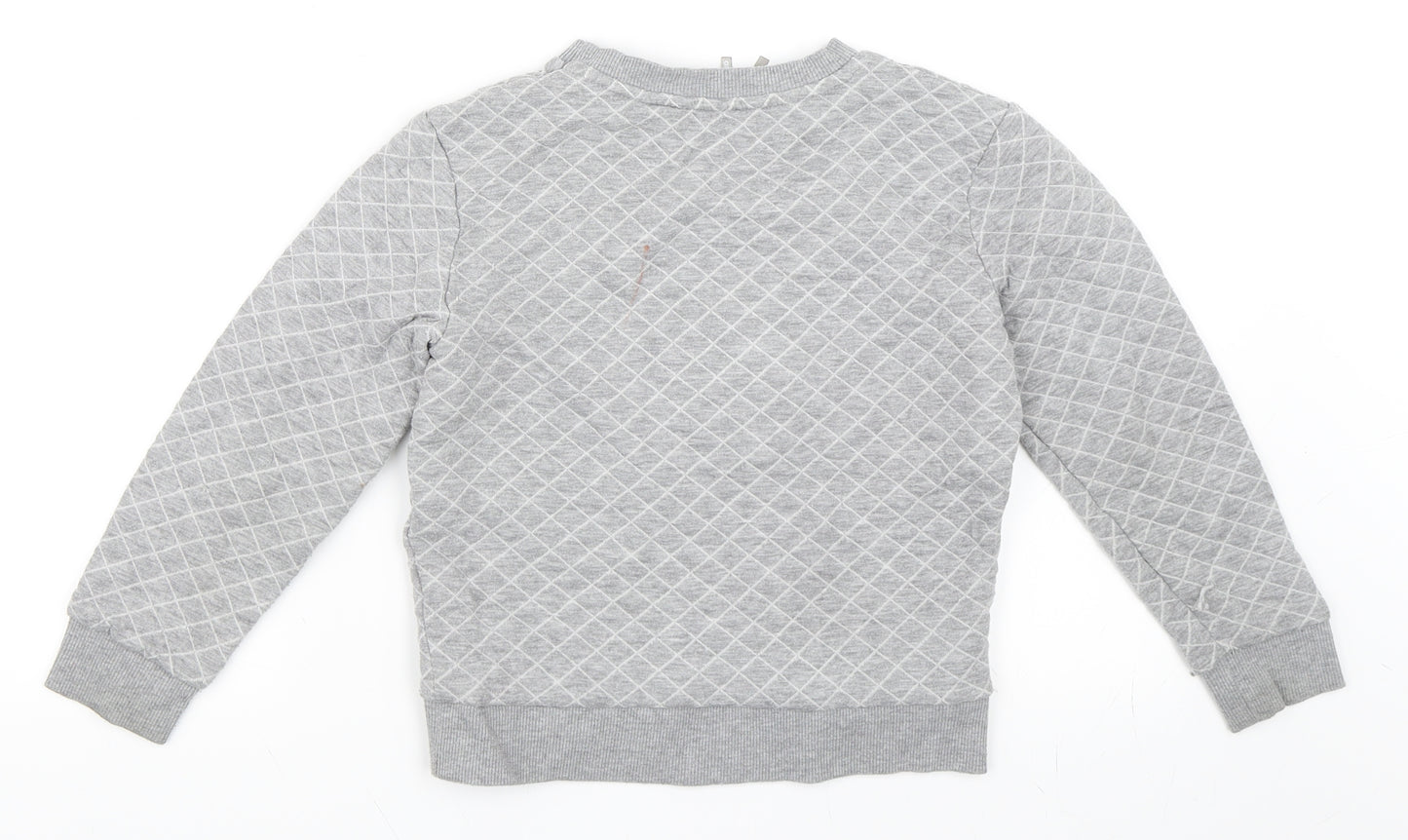 Preworn Girls Grey   Pullover Sweatshirt Size 10 Years