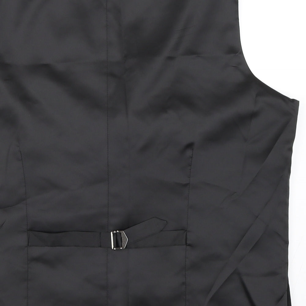 Taylor & Wright Mens Black    Suit Waistcoat Size L