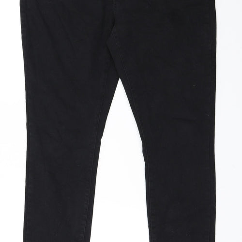 Primark Womens Black  Denim Skinny Jeans Size 18 L30 in
