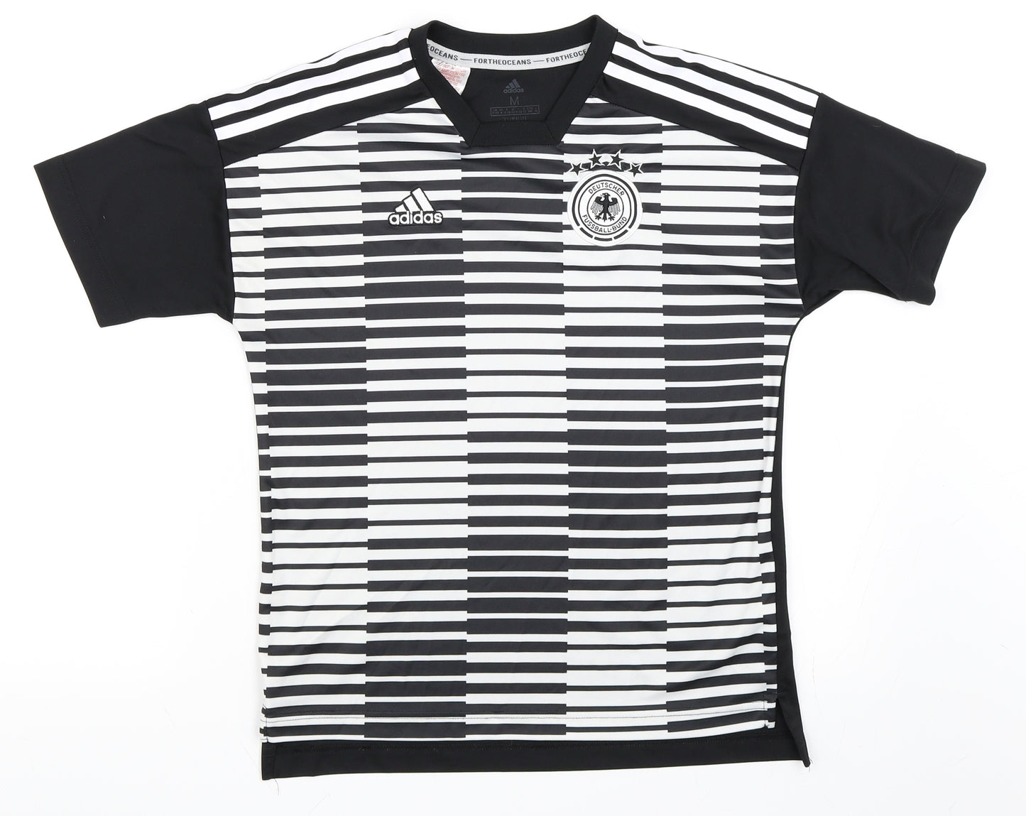 adidas Mens Black    T-Shirt Size M  - German Football