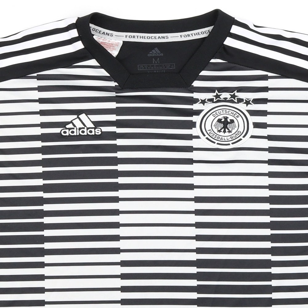 adidas Mens Black    T-Shirt Size M  - German Football
