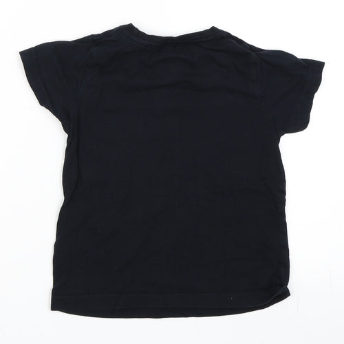 Primark Boys Black   Basic T-Shirt Size 4-5 Years