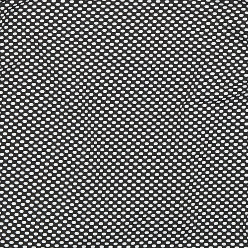 Kim Rogers Womens Black Polka Dot  Jacket Blazer Size M