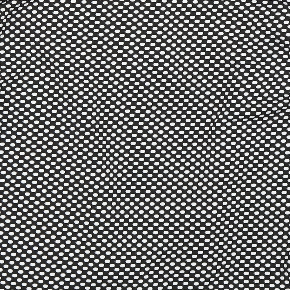 Kim Rogers Womens Black Polka Dot  Jacket Blazer Size M