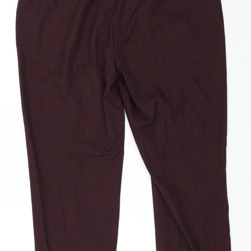 Marks and Spencer Womens Red   Trousers  Size 18 L29 in