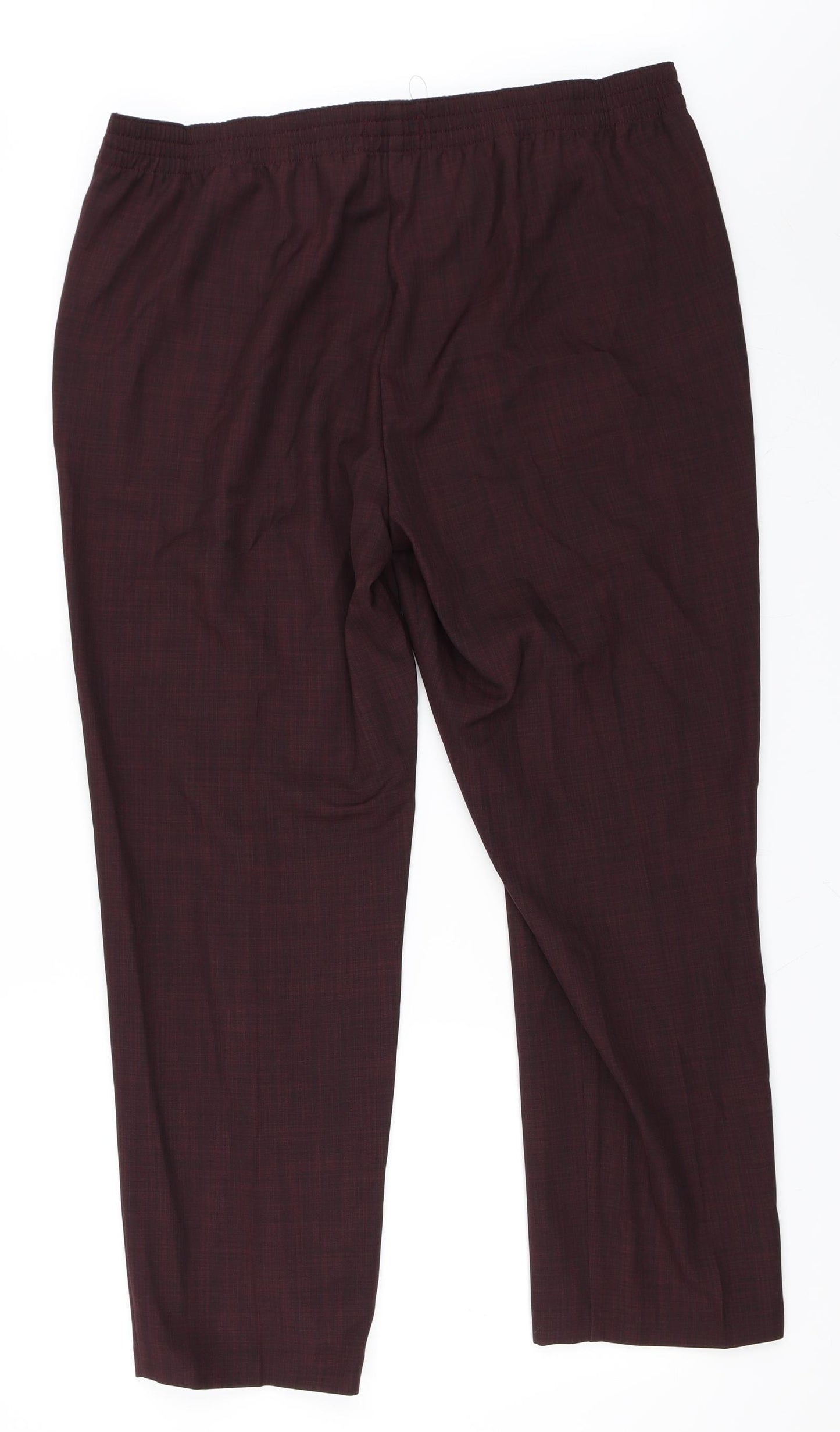Marks and Spencer Womens Red   Trousers  Size 18 L29 in