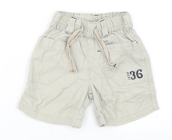 NEXT Boys Beige Cropped Trousers Size 12-18 Months