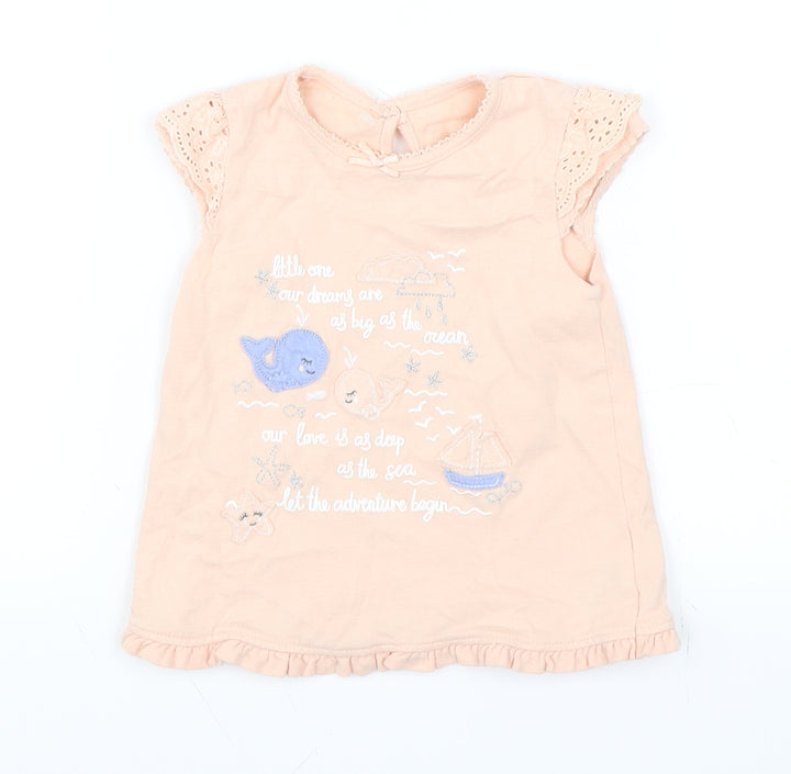George Girls Pink Shift Size 9-12 Months - Ocean