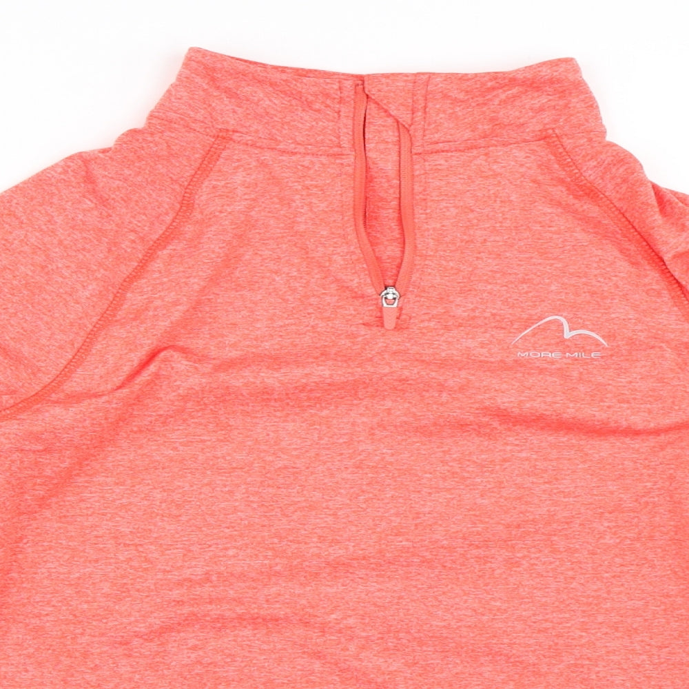 More Mile Girls Orange   Basic Casual Size 11-12 Years  - Gym Top