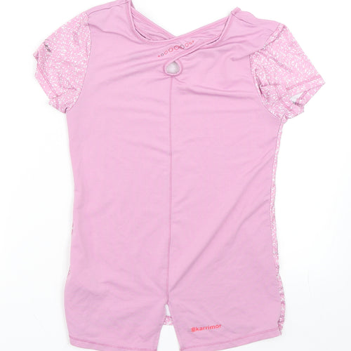 Karrimor Girls Pink   Basic T-Shirt Size 11-12 Years  - Activewear Top