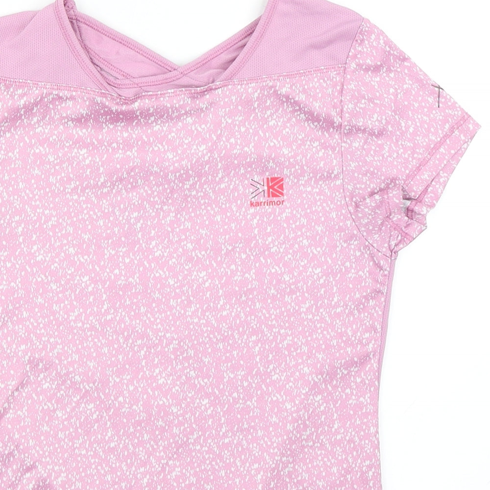 Karrimor Girls Pink   Basic T-Shirt Size 11-12 Years  - Activewear Top