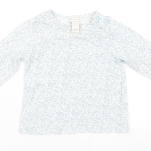 Monsoon Girls Blue   Basic T-Shirt Size 12-18 Months