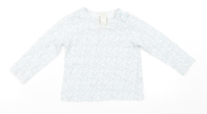 Monsoon Girls Blue   Basic T-Shirt Size 12-18 Months