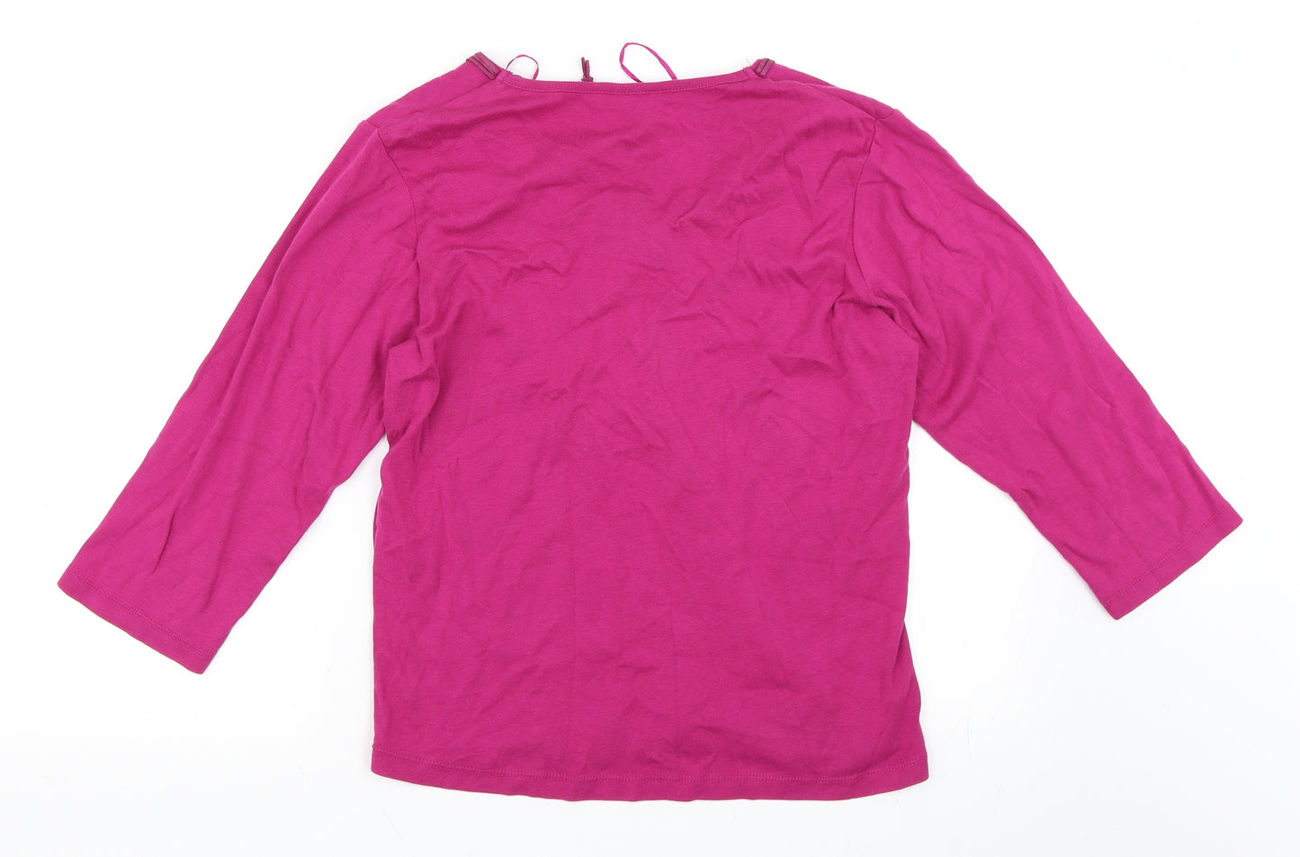 Two Tone Womens Purple   Basic T-Shirt Size 18