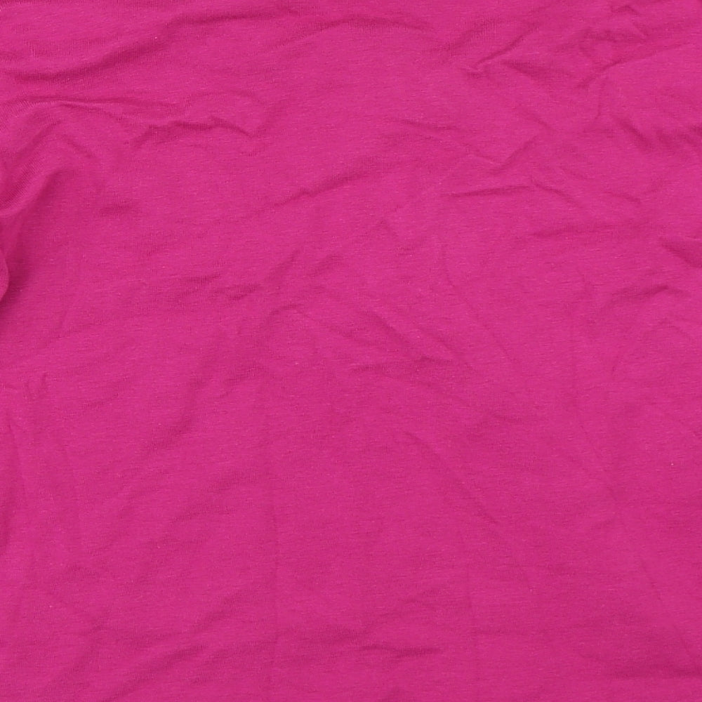 Two Tone Womens Purple   Basic T-Shirt Size 18