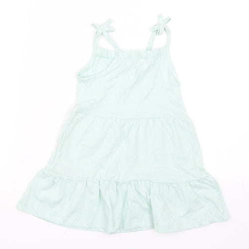 Marks and Spencer Girls Green   Shift  Size 12-18 Months