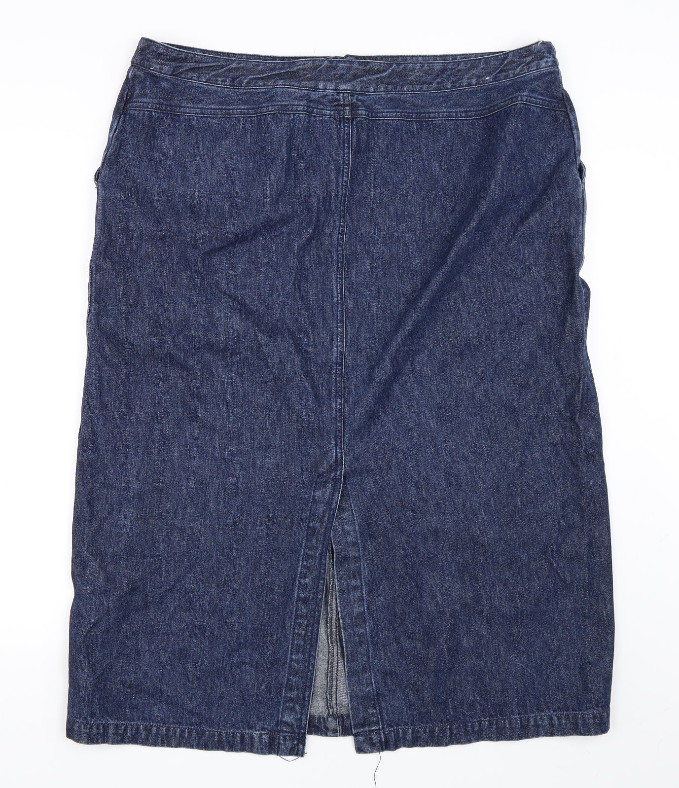 Eddie Bauer Womens Blue  Denim Straight & Pencil Skirt Size 18