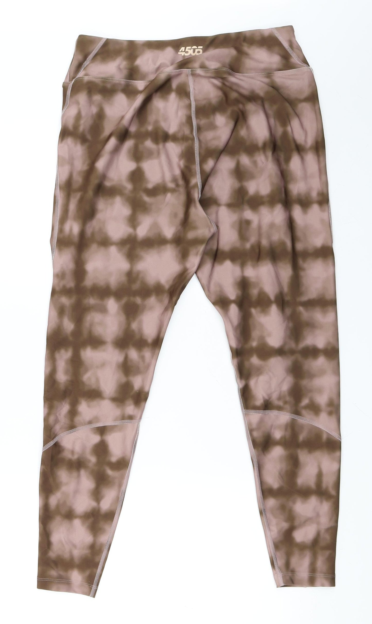 ASOS Womens Brown Tie Dye  Compression Leggings Size 16 L26 in