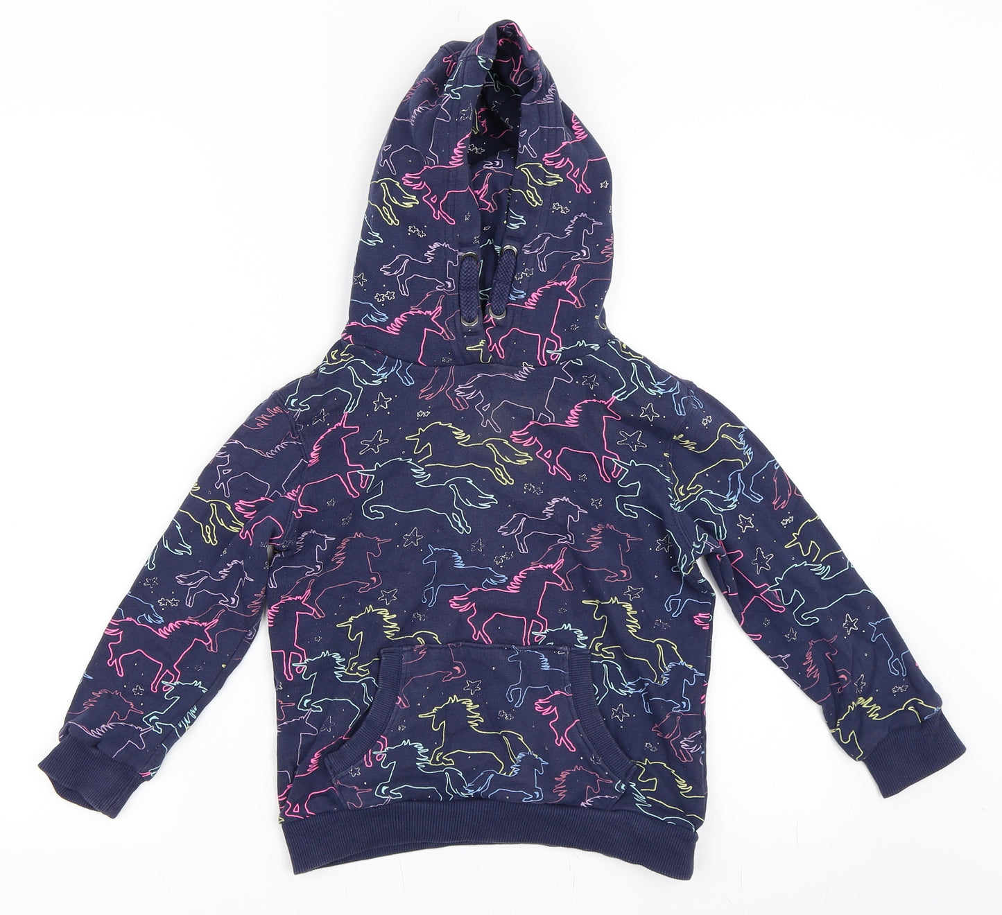 NEXT Girls Blue   Pullover Hoodie Size 6 Years  - Unicorn