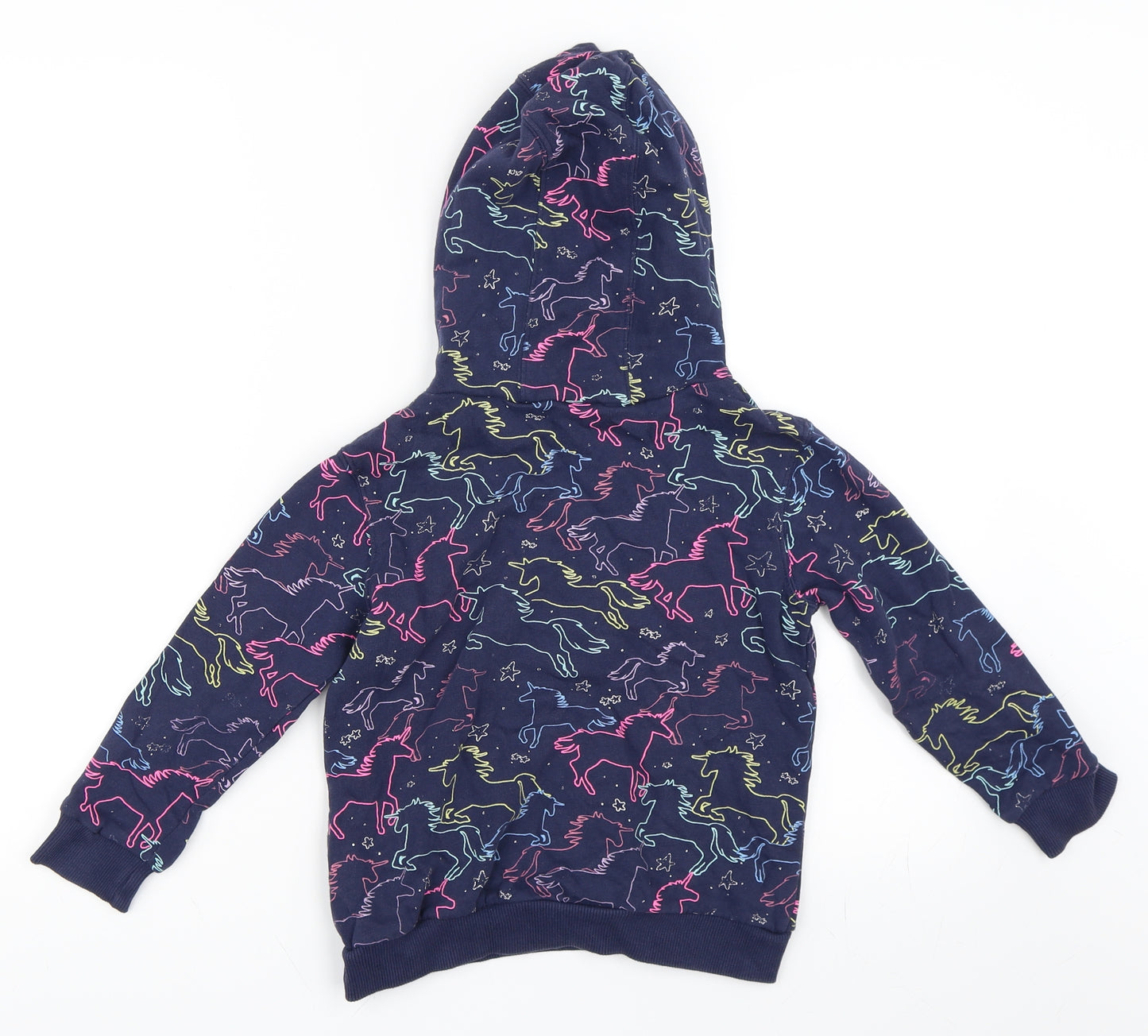 NEXT Girls Blue   Pullover Hoodie Size 6 Years  - Unicorn