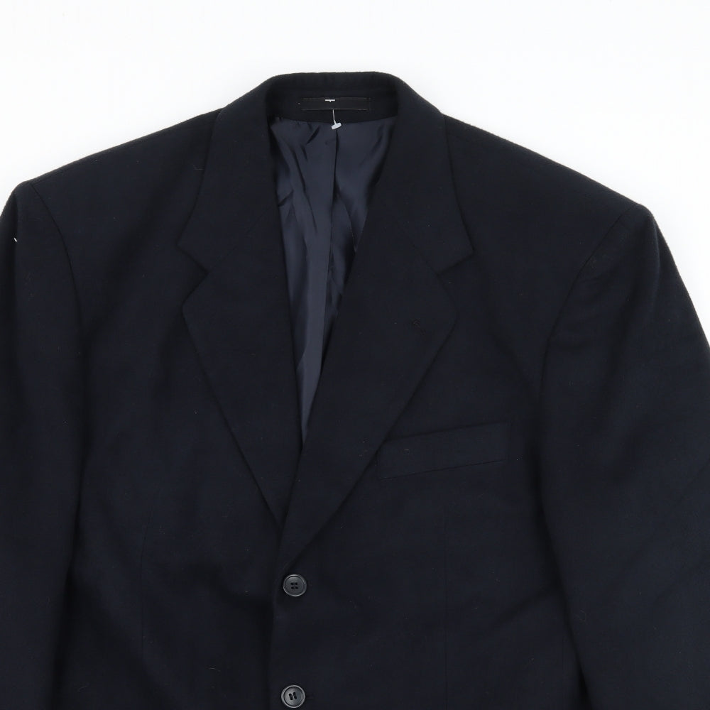 Preworn Mens Blue  Velvet Jacket Suit Jacket Size L