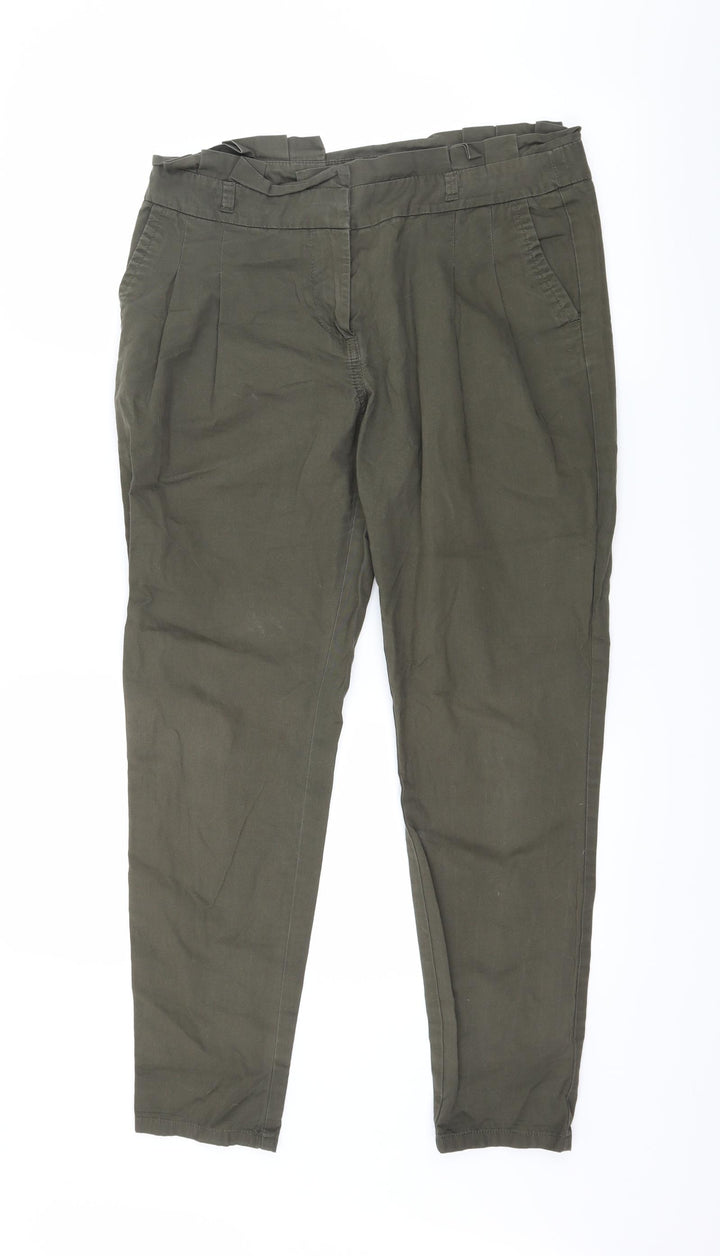 Dorothy Perkins Womens Green Trousers Size 8 L27 in