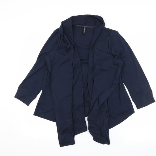 Marks and Spencer Womens Blue  Jersey Cardigan Jumper Size 12