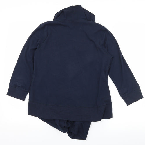 Marks and Spencer Womens Blue  Jersey Cardigan Jumper Size 12