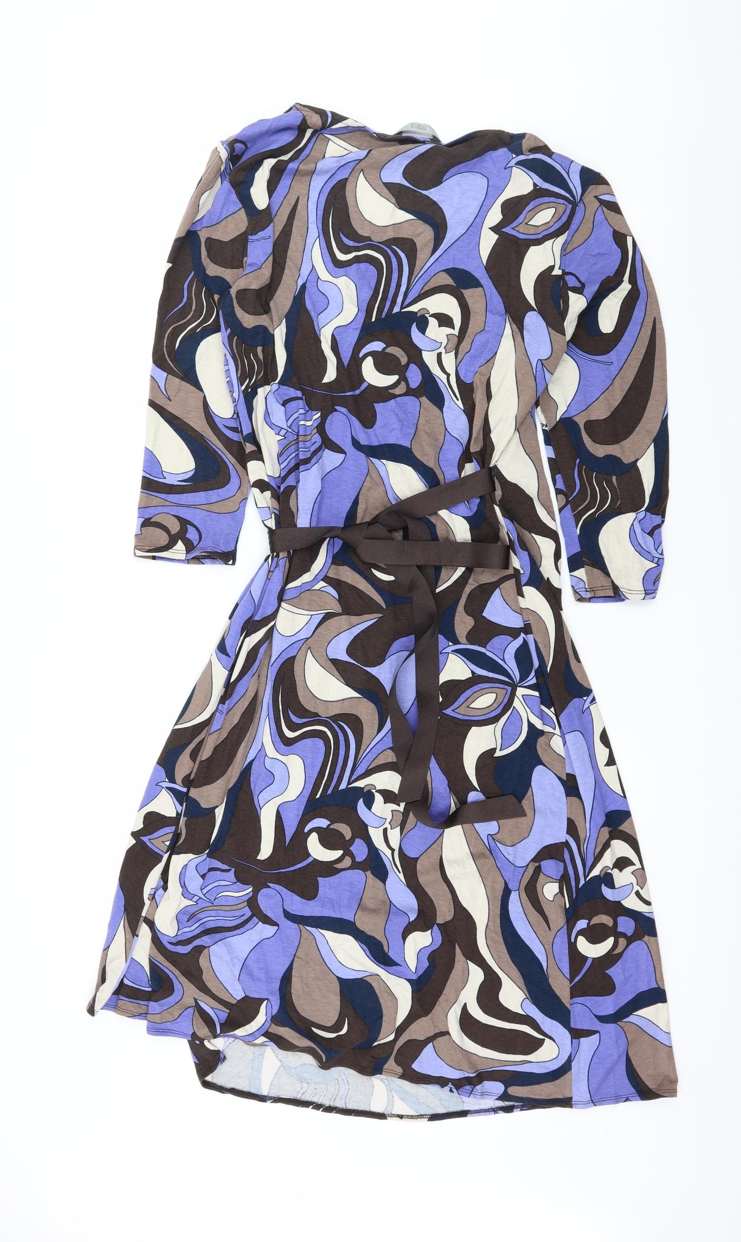 Marks and Spencer Womens  Geometric Jersey Wrap Dress  Size 16
