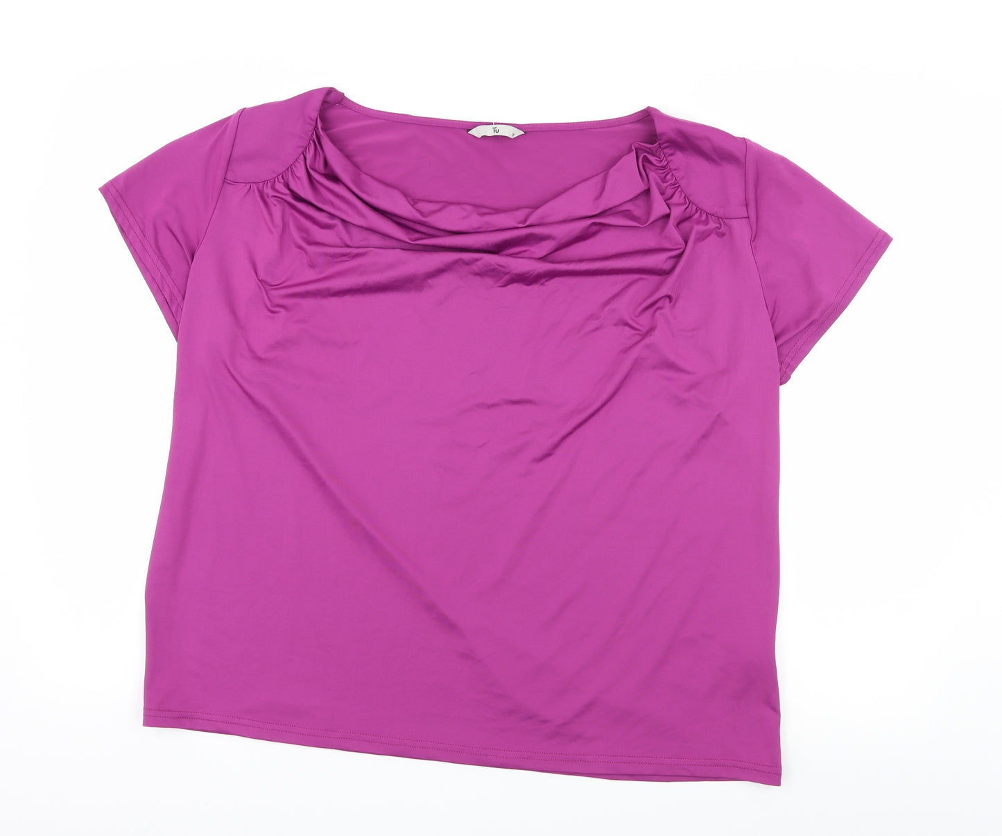 TU Womens Purple   Basic T-Shirt Size 18