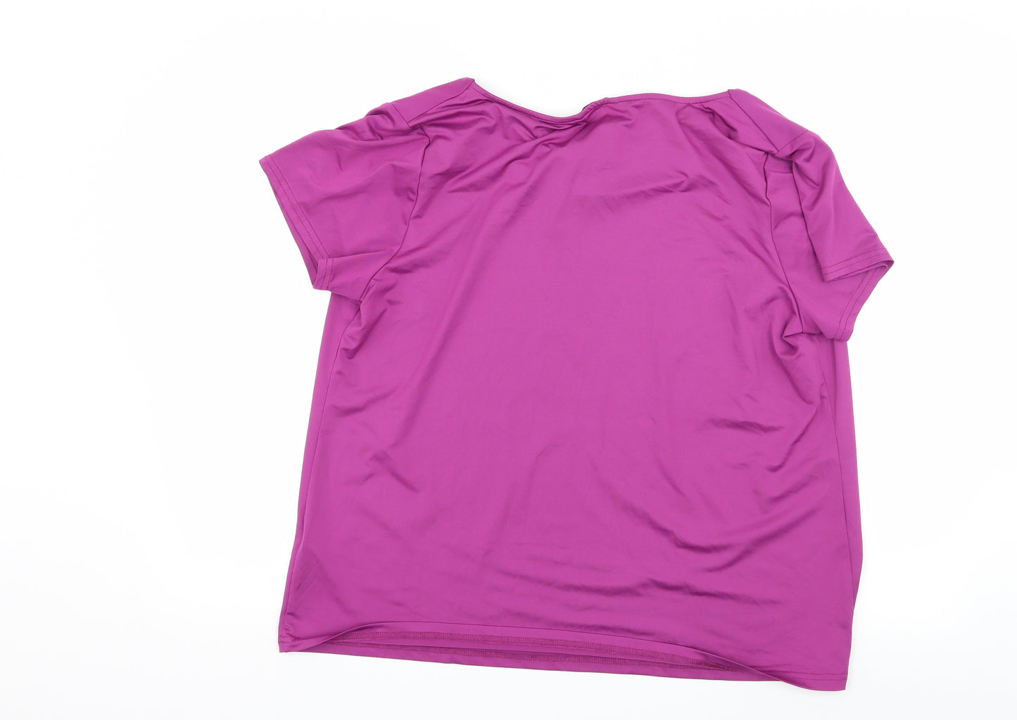 TU Womens Purple   Basic T-Shirt Size 18