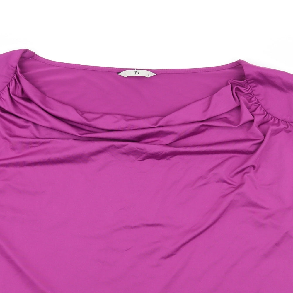 TU Womens Purple   Basic T-Shirt Size 18