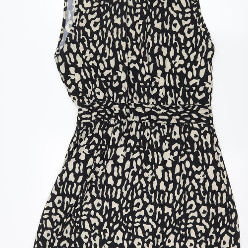 Cameo Rose Womens Brown Animal Print  Fit & Flare  Size M