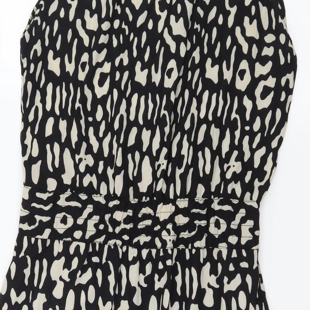 Cameo Rose Womens Brown Animal Print  Fit & Flare  Size M