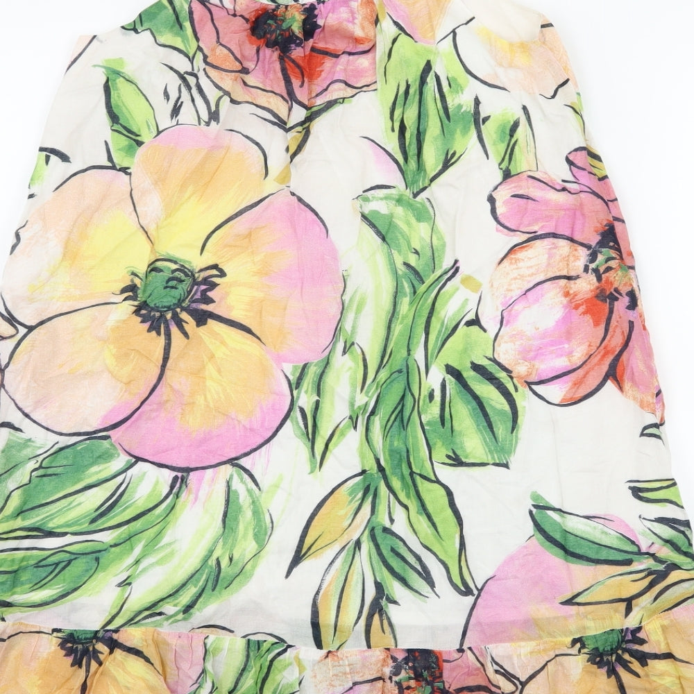 Zara Girls Multicoloured Floral  Shift  Size 11-12 Years