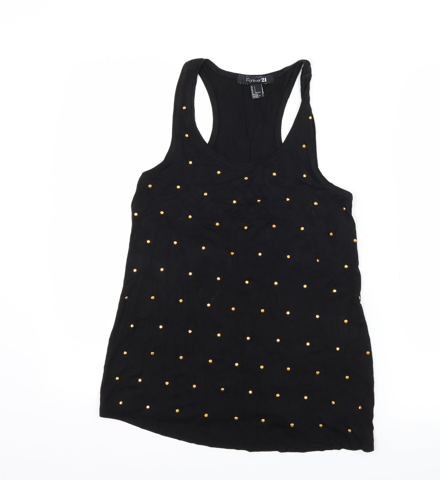 FOREVER 21 Womens Black  Jersey Basic Tank Size S