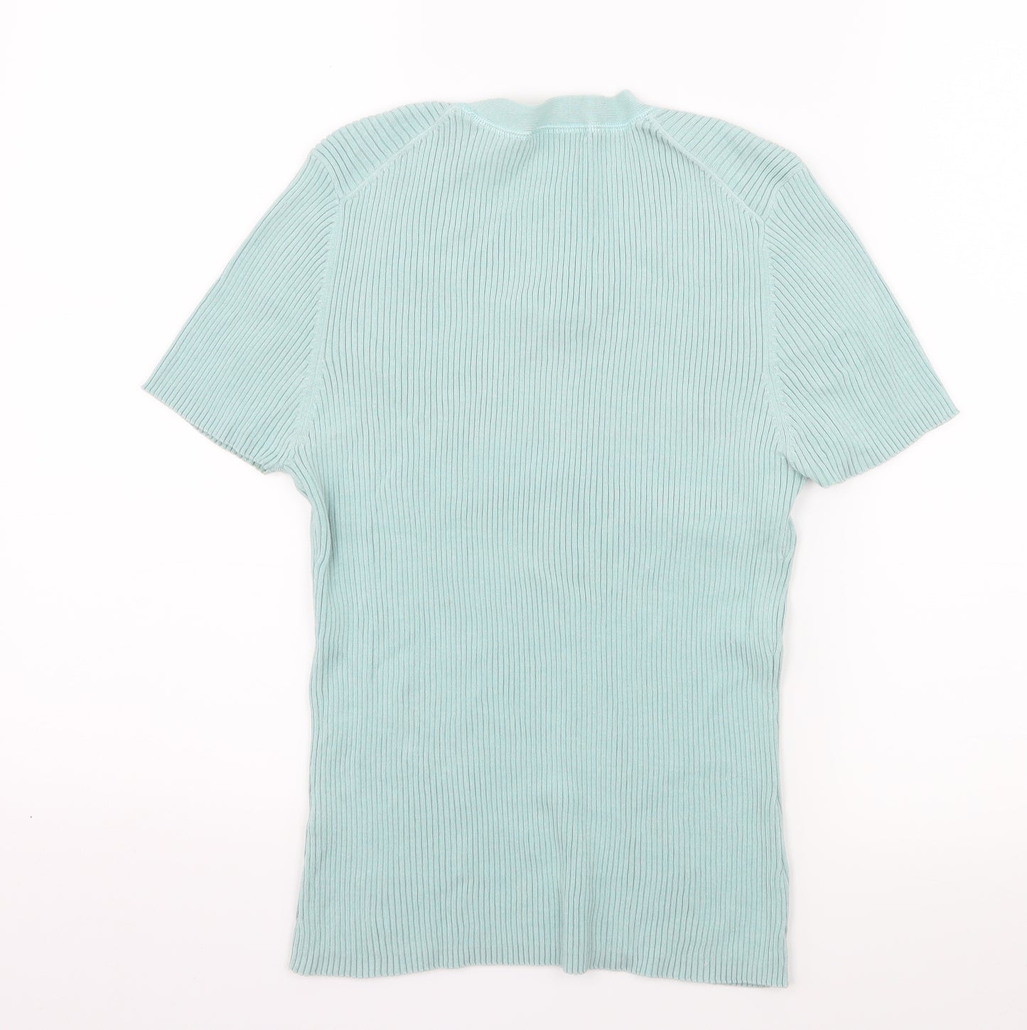 Marks and Spencer Womens Blue  Knit Basic T-Shirt Size 16