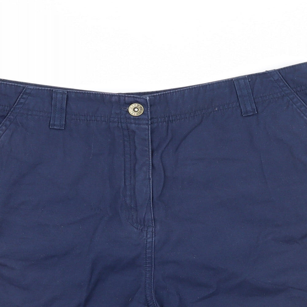 River Island Womens Blue   Cargo Shorts Size 14