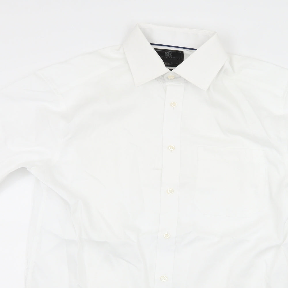 Marks and Spencer Mens White    Dress Shirt Size 14.5