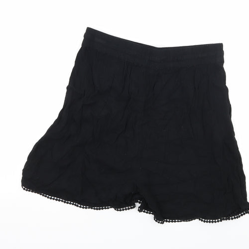 Marks and Spencer Womens Black   Sweat Shorts Size 6