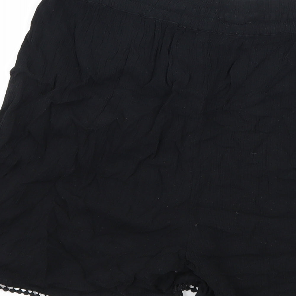 Marks and Spencer Womens Black   Sweat Shorts Size 6
