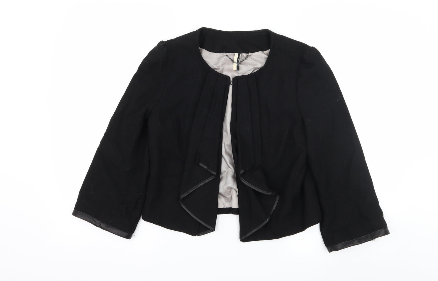Topshop Womens Black   Jacket  Size 10