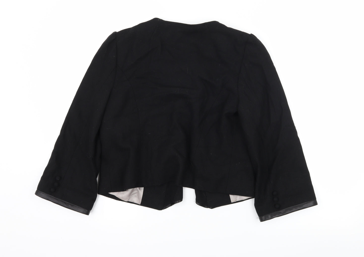 Topshop Womens Black   Jacket  Size 10