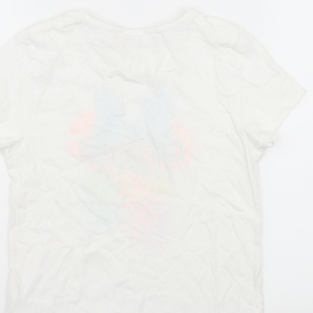 Minnie Mouse Girls White  Jersey Basic T-Shirt Size 7-8 Years  - Minnie