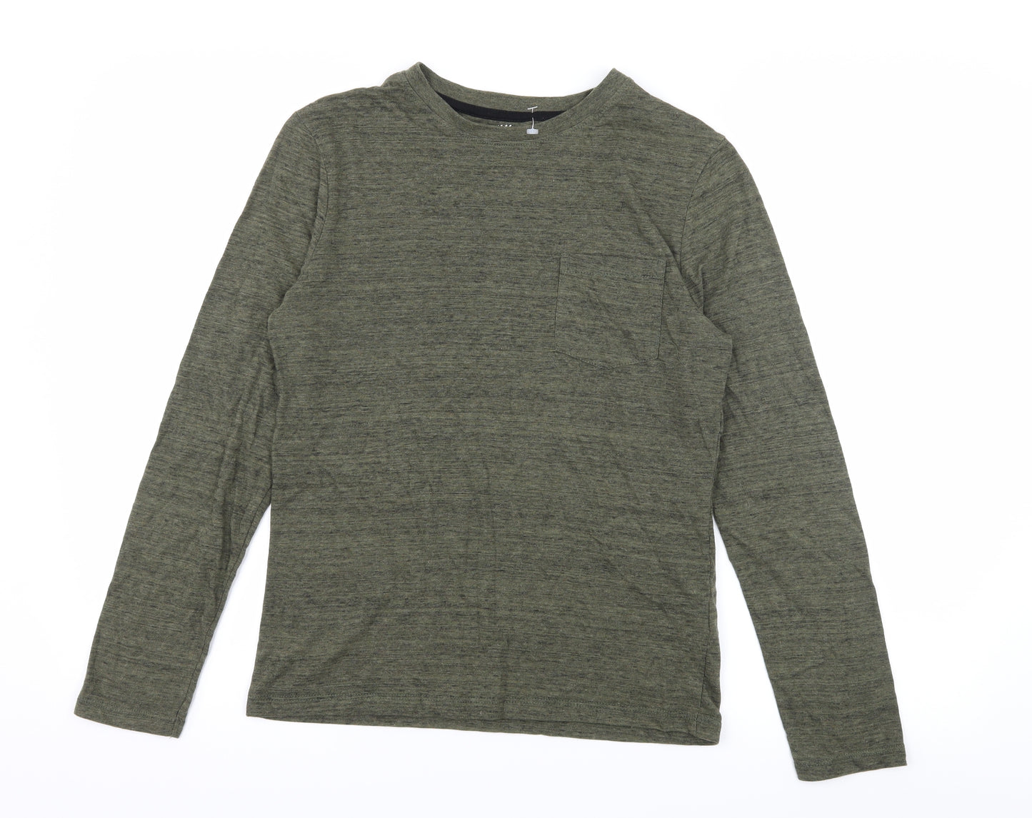 H&M Boys Green  Jersey Basic T-Shirt Size 10 Years
