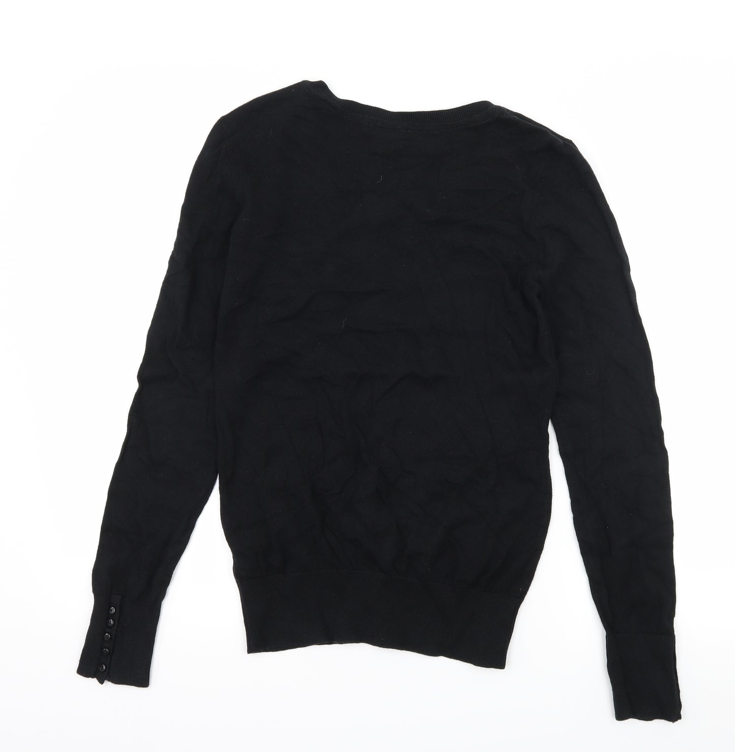 H&M Womens Black  Knit Pullover Jumper Size S