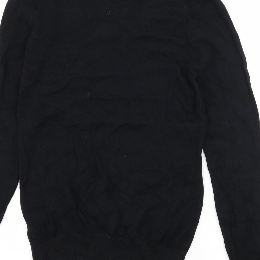 H&M Womens Black  Knit Pullover Jumper Size S