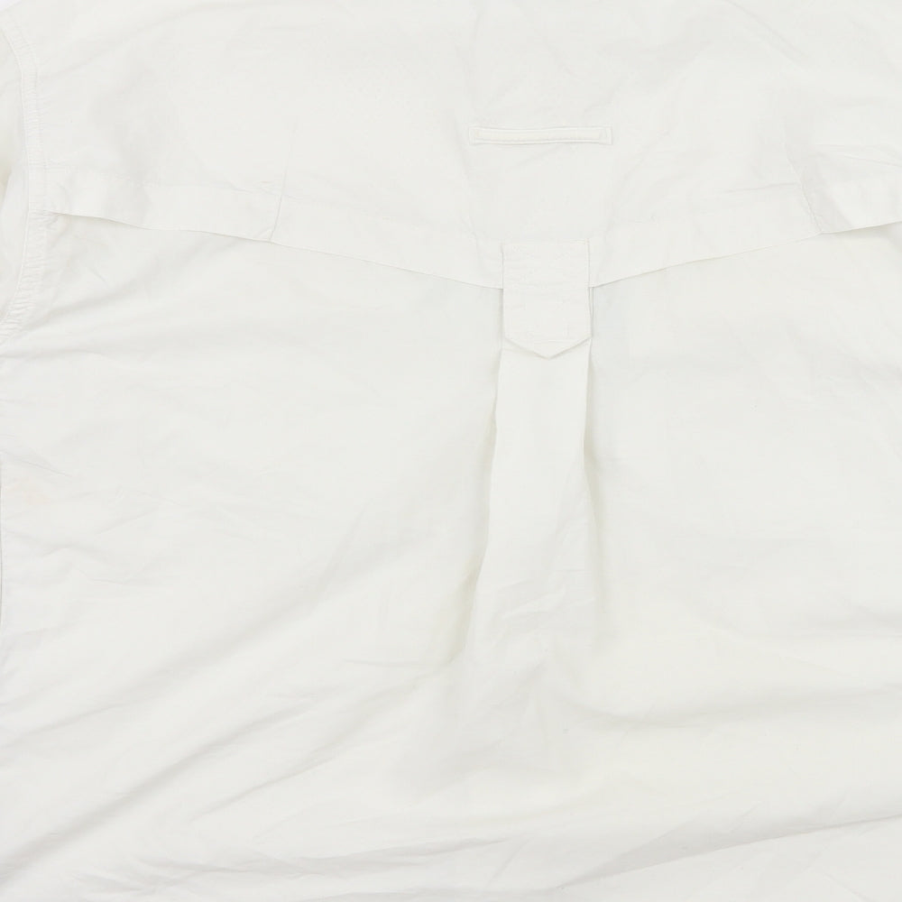 ExOfficio Womens White   Basic Button-Up Size M