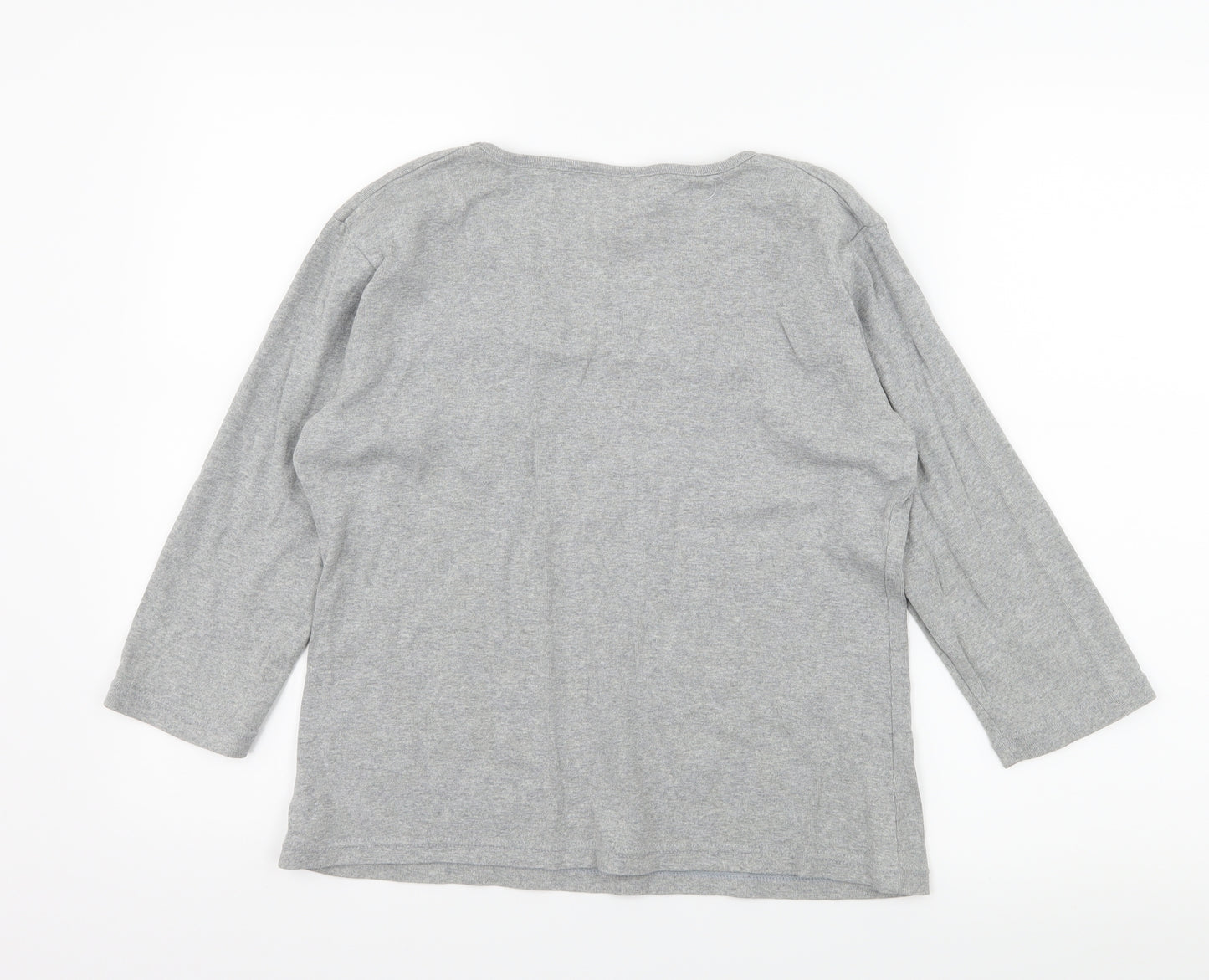 Maya Womens Grey  Jersey Basic T-Shirt Size 18